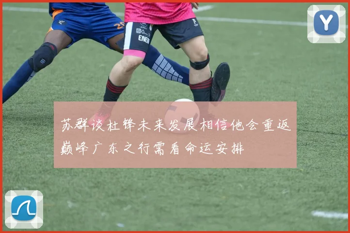 苏群谈杜锋未来发展相信他会重返巅峰广东之行需看命运安排